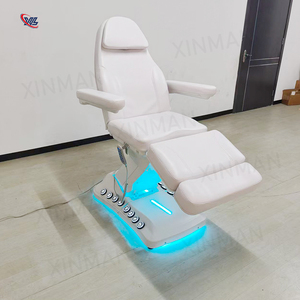 Gran oferta, cama de belleza blanca, mesa de masaje con 3 motores, silla Facial eléctrica ajustable en altura, cama de masaje para Spa de belleza - Product Image 2
