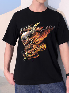 เสื้อยืดพิมพ์ลายตามสั่ง QUATU พิมพ์ดิจิทัล ผ้าฝ้าย 100% เสื้อยืดเรียบง่าย สตรีทแวร์สำหรับผู้ชาย เสื้อเชิ้ตชาวแอฟริกันอเมริกัน - Product Image 3