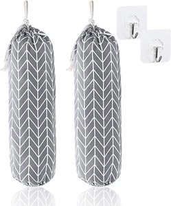 Plastic Bag Holder Wall Mount Plastic Bag Organizer Large Grocery Bag Storage Dispenser