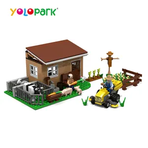 Military Series Plastic Brick Block Toys Farm House