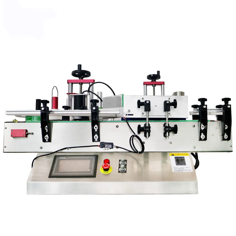 Desktop Automatic Adhesive Sticker Small Label Applicator Labeling Machine for Round Bottle