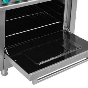 Commercial Kitchen Equipment Standing <strong>Cooking</strong> Ranges 12" Charbroiler +2 <strong>Top</strong> Burners with Oven - Product Image 3