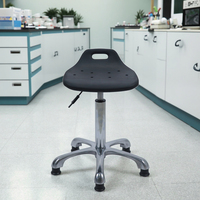 Chaise de laboratoire ESD commerciale directe d'usine ascenseur en mousse PU rotation tabouret antistatique industriel pour atelier école hôpital