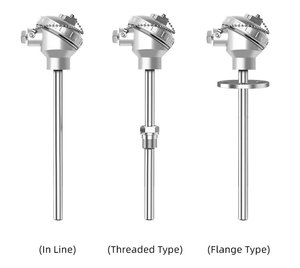 Capteur de température industriel en acier inoxydable 1200 degrés, thermocouple de type E N J T S R B K avec vis M6 - Product Image 3
