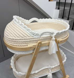 Baumwollseil-Moseskorb Modernes Design Baby-Wickelkorb Tragbar für Schlafzimmer-Krippen - Product Image 4