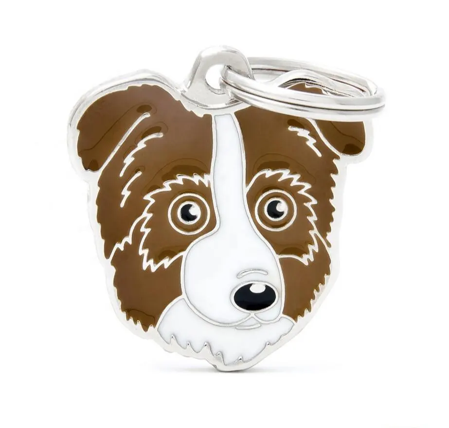 Promotional (AUSTRALIAN SHEPHERD) Pet ID Pendant Charms Name Zinc Alloy Dog Cat Custom Name Charm Tags