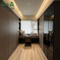 Armoire de chambre professionnelle italienne haut de gamme, luxe léger, personnalisable, multi-rangements, haute qualité, pliable