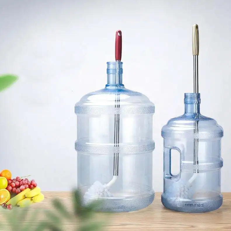 Alat Pembersih Rumah Tangga Sikat Botol Cuci 5 Galon Wadah Besar Pegangan Panjang Air Murni Ember Tong Sikat Pembersih