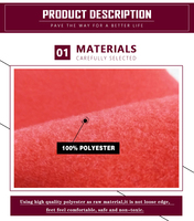 Tapis de mariage Graceline fantaisie en polyester, fabriqué à la machine par piquage à l'aiguille, lavable, pour événements, expositions, aires de jeux extérieures et utilisation automobile