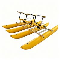 Vélo aquatique gonflable trois places en tube banane, cadre en aluminium, haute pression, pour photographie, de Chine, Lumark OEM ODM Logo