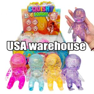 Juguete antiestrés de subida lenta con purpurina, Squishy de bebé de 14 cm, Muñeca de bebé suave y linda Natasha, Regalo divertido para aliviar el estrés - Product Image 5
