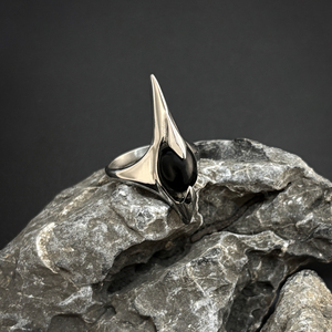 Anillo VAF con Diseño de Púas, <span class=keywords><strong>Acero</strong></span> <span class=keywords><strong>Inoxidable</strong></span> Pulido, Joyería Moderna para los Dedos, Accesorio Elegante para Hombres y Mujeres - Product Image 4