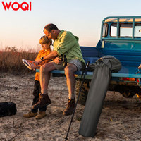 Chaise de camping WOQI pour l'extérieur, chaise de voyage, randonnée, plage, pêche avec porte-gobelet et sac de transport, supporte jusqu'à 160 kg