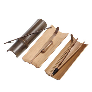 Juego de té de bambú artesanal, utensilios de té para seis personas, forma cilíndrica, para la ceremonia del té Kung Fu, venta al por mayor del fabricante - Product Image 5