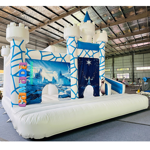 <span class=keywords><strong>Castillo</strong></span> Hinchable Comercial con Tobogán y Zona de Salto, Combinación de <span class=keywords><strong>Castillo</strong></span> Hinchable y Tobogán para Fiestas Infantiles al Aire Libre - Product Image 3