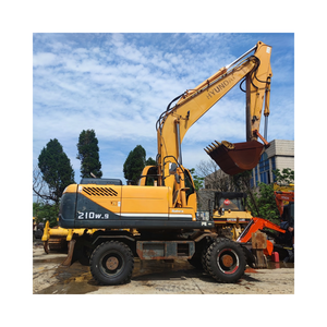 รถขุดมือสอง Hyundai 210w 21 ตัน ลดราคาพิเศษ รถขุดไฮดรอลิกขนาดกะทัดรัดจากเกาหลีแท้ สำหรับงานก่อสร้างในเมือง - Product Image 1