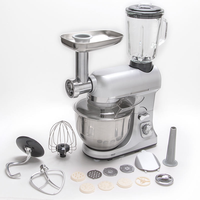 Mélangeur planétaire multifonctionnel à faible bruit de 1400 W, 5 L, tête inclinable, 6 vitesses, mélangeur alimentaire commercial, fabrication sur mesure