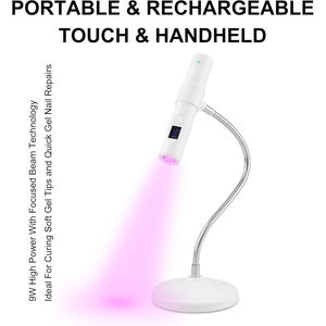 Nouvelle mode 2026 – Mini séchoir à lumière rouge 2-en-1 sans fil rechargeable, lampe UV/LED pour ongles en gel 9W - Product Image 4