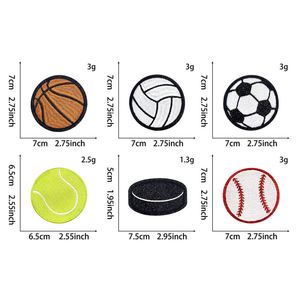 New Hot Iron on Embroidered <b>Black</b> Glitter Border Ice Hockey Football Basketball Baseball Patch for Hat Hoodies Decoration - Product Image 3