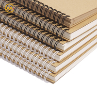 Carnet d'exercices personnalisable en papier kraft écologique A4 A5, carnet à spirales pour étudiants avec logo