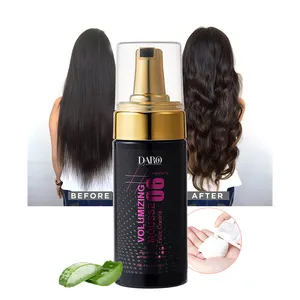 Custom Moisturizing Hair Medium Strong Hold Frizz Control Aloe Vegan Formula Volumizing Hair Mousse For Curly Hair