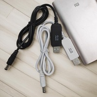 Câble USB vers 12V élévateur de tension, câble de données, chargeur, pour banque d'alimentation, routeur, modem optique, panneau fluorescent, veilleuse, câble de charge