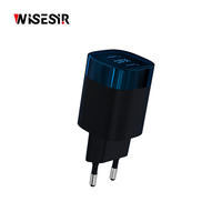 Chargeur rapide GaN WISESIR 35W PD QC3.0 avec protection OTP pour MacBook Pro Air, ordinateur portable, tablette, voiture et adaptateur de bureau à domicile
