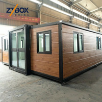 Casa contenedor expandible de madera OEM con entrega en 10 días, casa modular prefabricada, mini casa para unidades vacacionales en Nueva Zelanda y Canadá