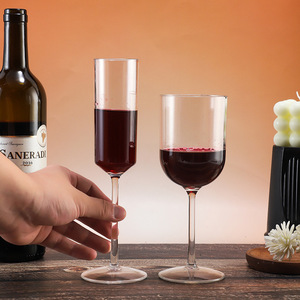 Acrilico personalizzabile per il calice di vetro Champagne classico squisito trasparente Anti-goccia di vetro Cocktail di vetro per il partito fabbricato - Product Image 1