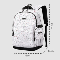 Sac à dos d'étudiant en polyester léger, imperméable, grande capacité, multi-compartiments, personnalisable avec logo OEM/ODM, pour la vente en gros