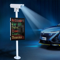P4.75 gestion de la Machine de paiement de stationnement extérieur 6 lignes 8 lettres affichage LED reconnaissance de plaque d'immatriculation écran d'affichage led