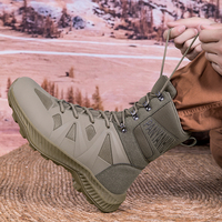 Bottes tactiques de sécurité mi-hautes en mesh respirant et léger |   Bottes de travail et de randonnée durables antidérapantes pour la vente en gros
