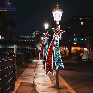 تصميم جديد لأضواء زينة رمضان وأعياد الميلاد على شكل عمود إنارة للشوارع، مقاومة للماء بمعيار IP65 للاستخدام الخارجي - Product Image 3