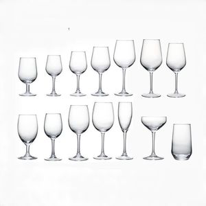 Verre à vin rouge artisanal de luxe professionnel 350 ml à longue tige avec design profond pour centres de conférence, hôtels et banquets - Product Image 1
