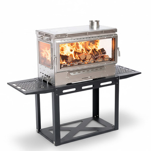 Poêle de cuisson AGA en acier inoxydable et <span class=keywords><strong>bois</strong></span>, sans fumée, idéal pour les sites de camping (vente en gros) - Product Image 1