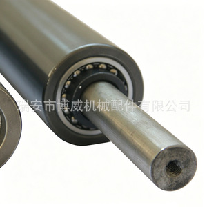 Rouleau de guidage en aluminium Boway, creux et recouvert, avec axe, pour presse d'impression - Product Image 4
