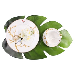 IN STOCK Waterproof Larger Size EVA Green Monster Leaf <strong>Placemat</strong>, <strong>Table</strong> <strong>Runner</strong> - Product Image 2
