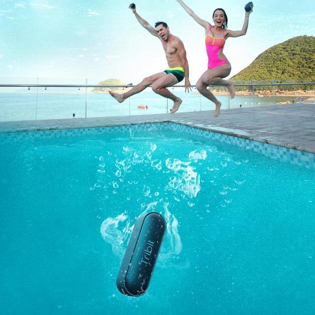 Tribit XSound Go Wireless Portable Speaker with 16W Loud Sound Rich Bass 24H Playtime IPX7 Waterproof Wireless Stereo Pairing