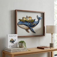 Puzzle en bois de précision OEM A2 42x59,4cm, niveau de difficulté 5A, S M L, revêtement en cire écologique, boîte de rangement sécurisée, découpe robuste Ex