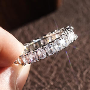 Anillo de Diamantes Corte Princesa A047, Oro Blanco con Baño de Rodio, Anillo de Compromiso para Mujer, Color G, Diamantes Sintéticos Cultivados en Laboratorio - Product Image 6