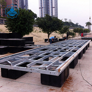 Memancing Mengambang Aluminium Floating Boat Mooring Platform Kolam Renang Pelampung - Product Image 3
