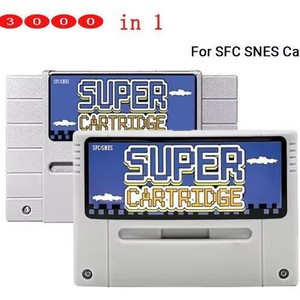 ตลับเกม NTSC และ PAL สำหรับ <span class=keywords><strong>SFC</strong></span> SNES 3000 in 1 มัลติเกมส์ พร้อมการ์ดหน่วยความจำ 8GB สำหรับคอนโซลวิดีโอ 16 บิต - Product Image 2
