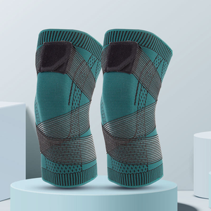 Attelle de soutien du genou – Manchon de compression avec coussinet en gel de silicone et stabilisateurs à ressorts – pour la course à pied, le volley-ball, le basketball, la gym, etc. - Product Image 3