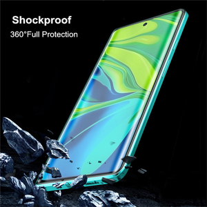Étui de téléphone magnétique en verre trempé métallique double face à couverture intégrale à 360 degrés pour <span class=keywords><strong>Samsung</strong></span> A12 A52 A22 <span class=keywords><strong>A32</strong></span>, étui de luxe pour Note 9 - Product Image 3