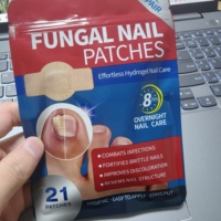 21 Patchs de Soin des Ongles en Hydrogel, Autocollants Non-Tissés Hydratants pour les Soins des Ongles et la Réparation des Ongles Abîmés