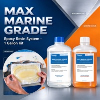 Système de résine époxy de qualité marine MAX, kit de 1 gallon