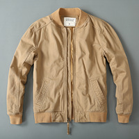 Veste universitaire décontractée pour homme, 100% coton, imperméable, respirante, écologique, épaisse en peau de mouton, col montant, fermeture éclair