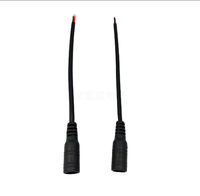 Câble d'alimentation personnalisé DC5.5 * 2.1 câble cc en cuivre pur 22AWG câble d'alimentation femelle à tête unique 15cm