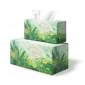 Customized Soft Pack <strong>Box</strong> Tissue 2 Ply Disposable Facial Tissue with Virgin Wood Pulp for Home Use - Product Image 3