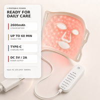 Masque facial LED rechargeable OEM, 78 LED 5050, 4 en 1, couleur personnalisée, logo et emballage sur mesure